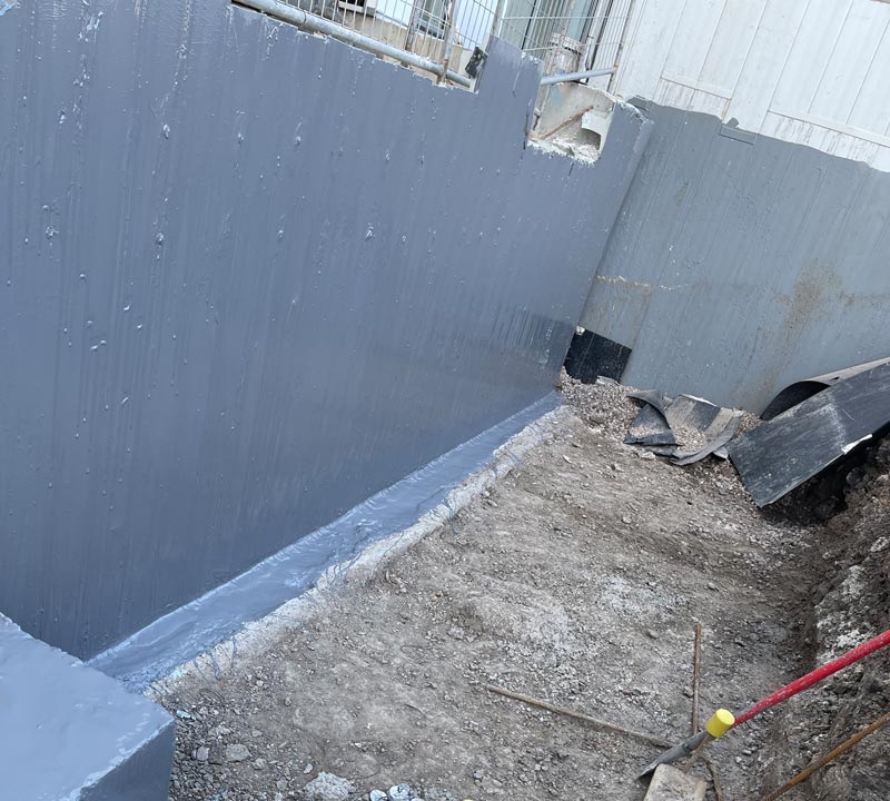 Basement car park waterproofing