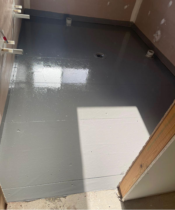 Shower recess waterproofing in a Burwood unit