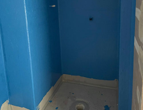 Laundry floor waterproofed in a Sydney home
