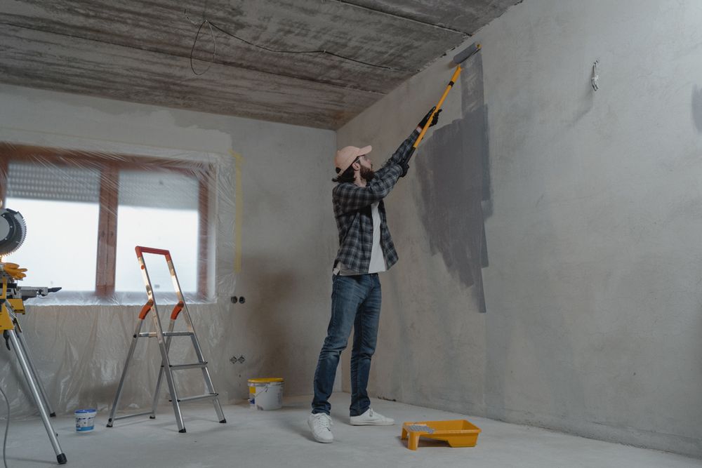 Wall coating being applied in Sydney