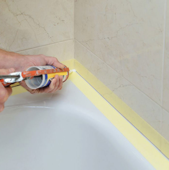Tile injection repair on a leaking shower